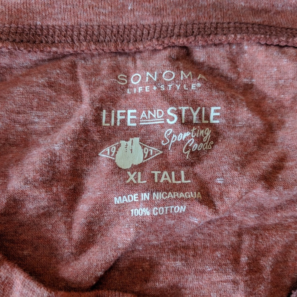 Men's button top t-shirt